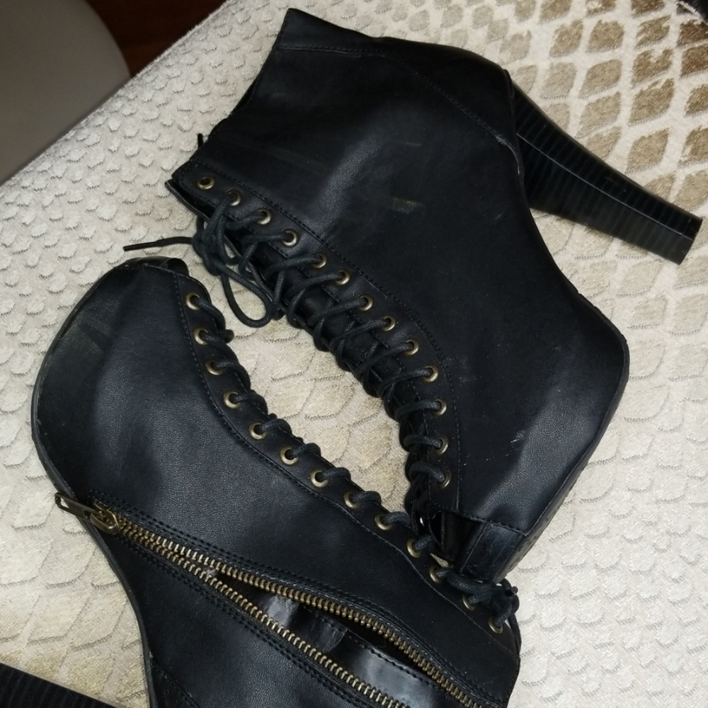 Candies Peeptoe High Heeled Booties